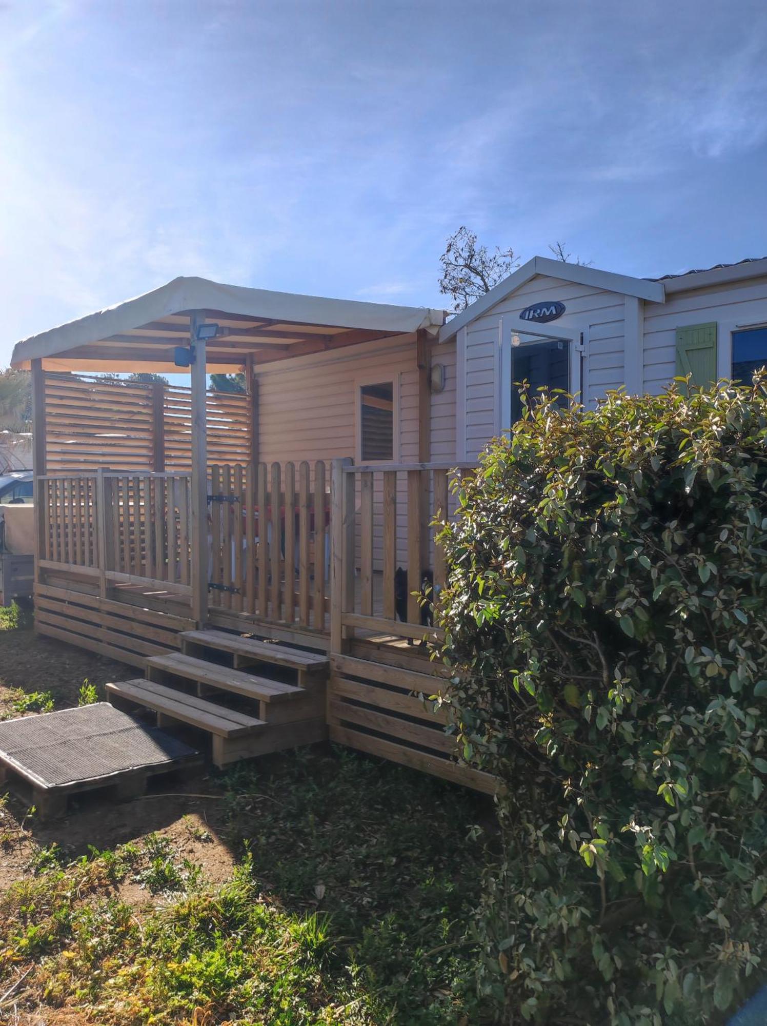 Mobil Home Lucky Climatise Camping Novela Port La Nouvelle Esterno foto